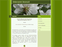 Tablet Screenshot of imkerverein-versmold.de